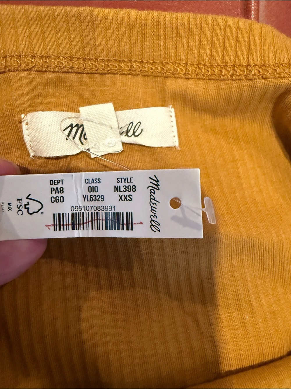 Madewell Tailored Crop Tank in Sleekhold Size XXS NWT - Picture 9 of 11